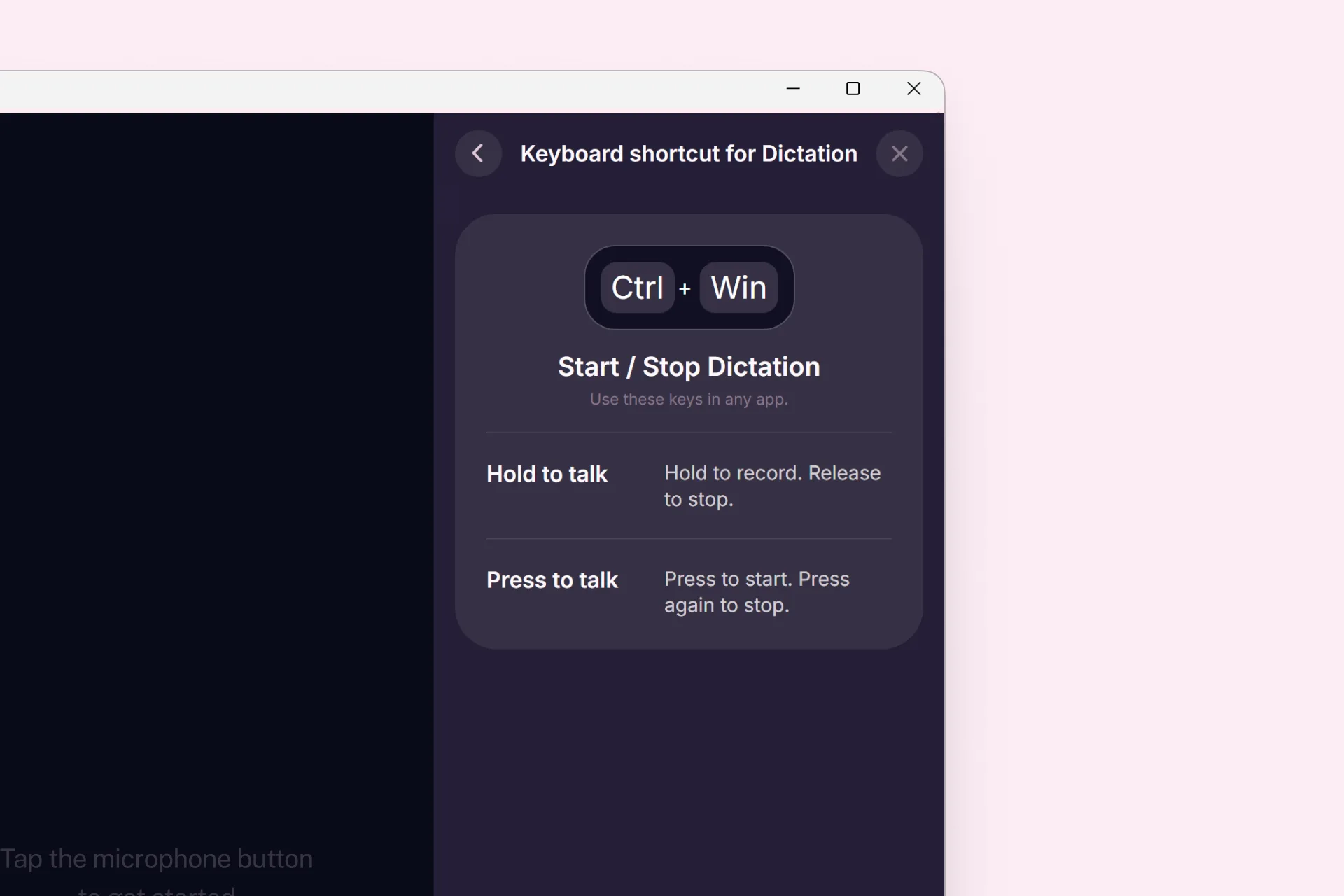 Change the shortcut that triggers Dictation