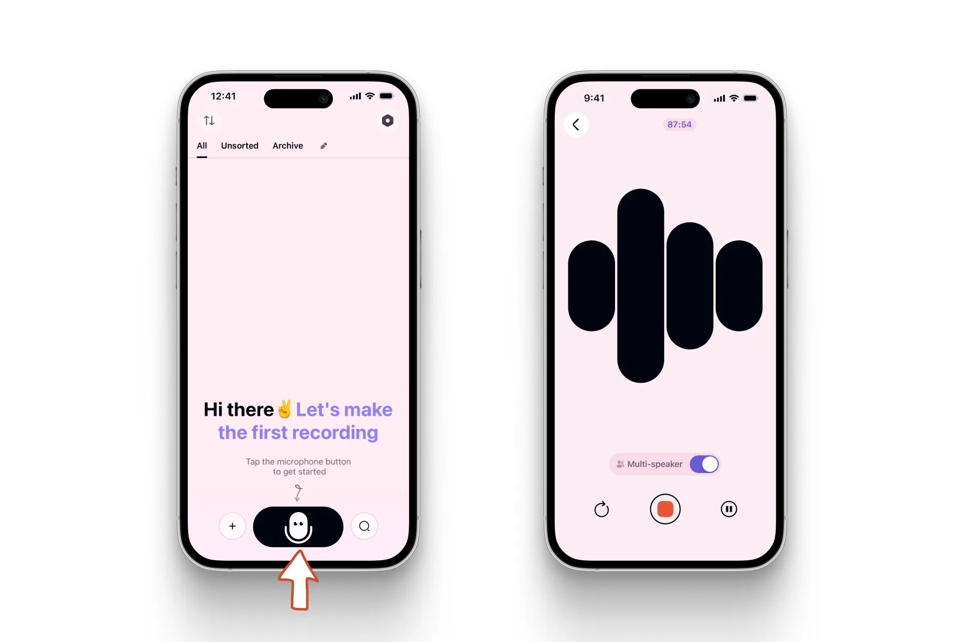 Recording screen